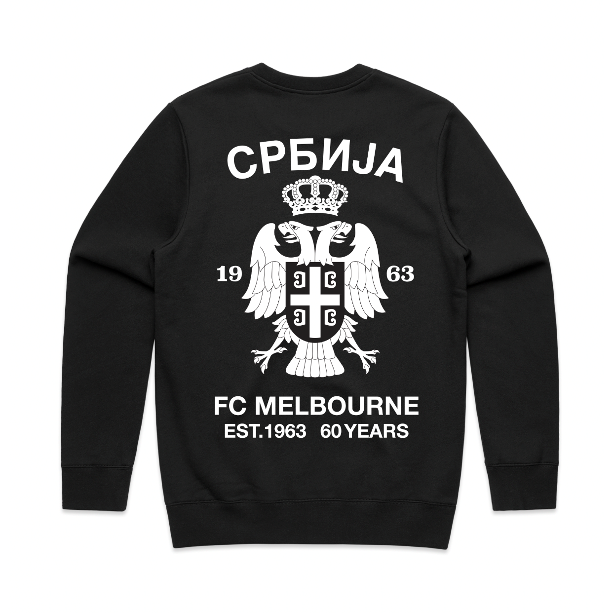 Crew Neck Pullover - Black